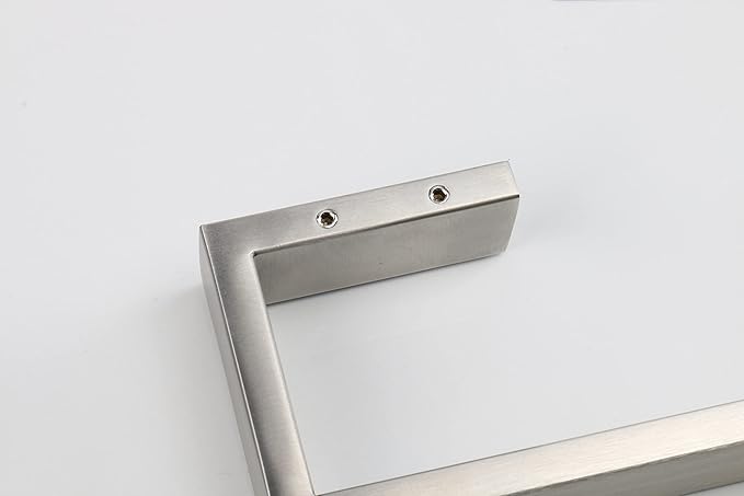 TocTen Bath Towel Rack - Square Base Thicken SUS304 Stainless Steel Towel Bar for Bathroom, Bathroom Bar Accessories Towel Rod Heavy Duty Wall Mounted Towel Holder (Brushed Nickel, 20 Inch)