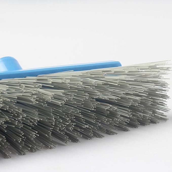 Healifty Long Handle Stiff Bristle Floor Scrubber Brush for Bathroom and Shower Tile Cleaning, Heavy Duty Grout Scrubbing Brush Suitable for Indoor and Outdoor Floors