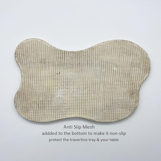 Natural Travertine Tray Luxury Travertine Vanity Organizer Cloud Shape for Bathroom Kitchen Counter, Decorative Tray for Dresser Home Décor