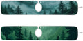 2 PCS Kitchen Sink Splash Guard 30 Inch Faucet Mat for Kitchen Sink Bathroom Sink Faucet Absorbing Drip Drain Mat Pad Microfiber Soft Washable Green Mountain Forest Trees