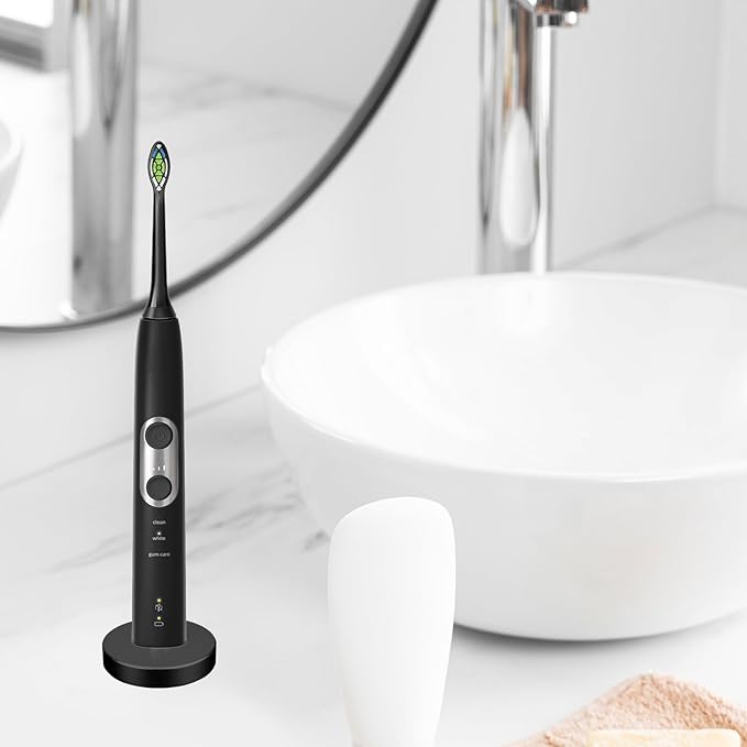 Black Electric Toothbrush Holder for Bathroom, Stainless Steel Freestanding Brush Holder, Compatible with Philips Sonicare Protective Clean 5100, 4100, 5300, 6500, 6100, New Philips 1100, 2100