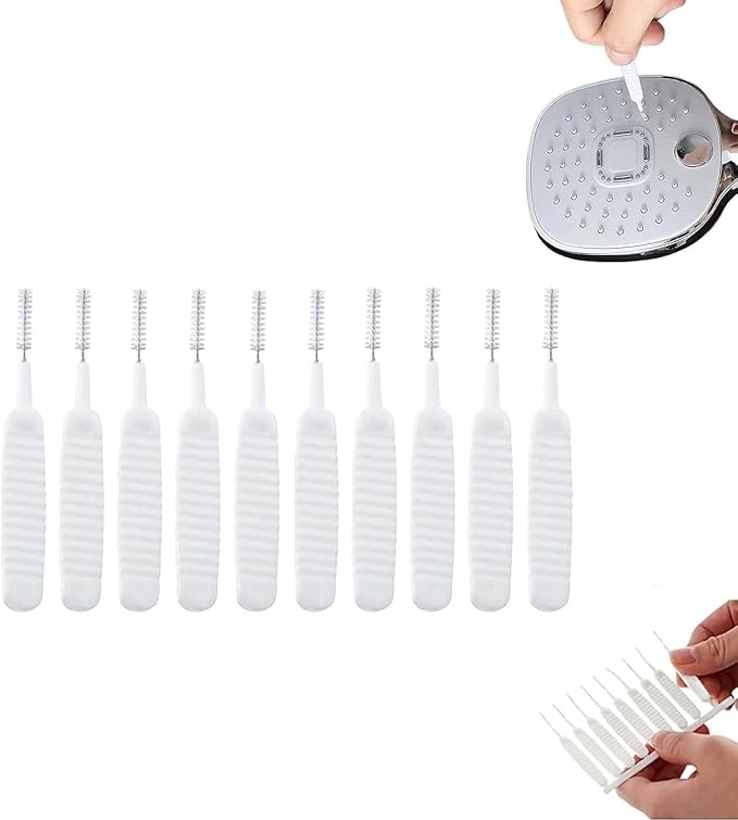 Shower Head Cleaning Brush for Small Hole, 2025 New Shower Head Cleaner Tool with Spiral Tip, Gap Hole Cleaning Brush Picks, Multifunction Tiny Brush for Nozzle Keyboard Port Crevice Sink Vent (50)