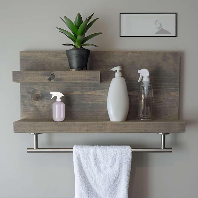 Modket 12 Inches Brushed Nickel Towel Bar Bathroom Hardware 304 Stainless Steel Wall Mounted Kitchen Towel Holder Cloths Hanger