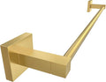 RUACQ Gold Towel Bar 24 inch, 304 Stainless Steel Towel Racks for Bathroom Wall Mounted, Heavy Duty Bath Towel Rod with Square Base（Brushed Gold）