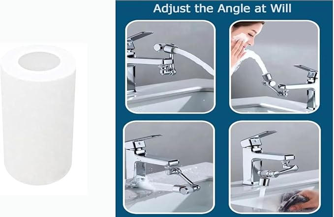 2 pack Water Filter Faucet Extender to FILTRATION WATER,1080° Rotating made Copper with free16 Filter,2 Modes 360° Swivel Faucet Aerator Extender for Bathroom Kitchen Sink, K Trends.free16 filters