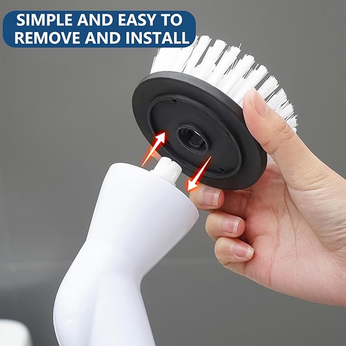 Generic Electric Scrubbers for Bathroom Floor Tile USB 1500mAh Wireless with Adjust Extension Handle 3h Long-Lasting Cleaning Brush Multifunctional Electric Bathroom Brush, Green