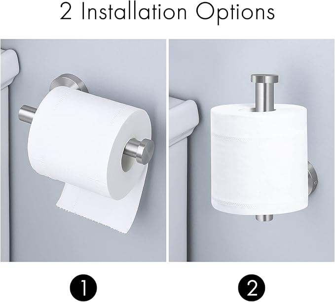 KES Toilet Paper Holder Wall Mount for Bathroom SUS304 Stainless Steel Brushed Finish, A2175S12-2