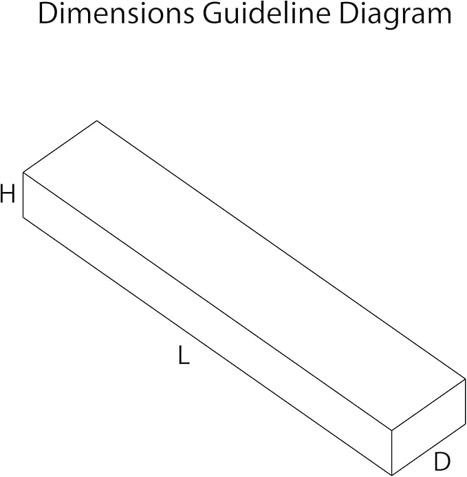 Urbandi Modern Floating Shelves 3 Inches Thick for Wall, Wide Shelves for Kitchen, Living Room, Bedroom, and Bathroom, Natural Pine Wood, Rustic Wooden Shelf, (Set of 2) (Provincial, 24Lx3Hx6D)