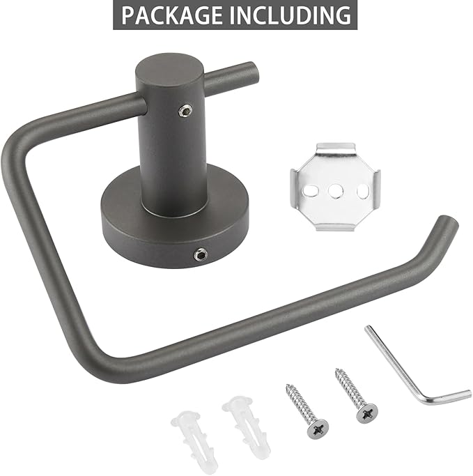 Toilet Paper Holder, Premium 304 Stainless Steel Paper Towel Holder, Toilet Paper Roll Dispenser Bathroom 5.5" TP Holder for Kitchen Washroom (Grey)