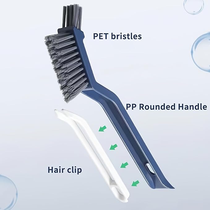 Crevice Cleaning Tool, Multi Purpose Grout, Brush Cleaner with Stiff Bristles, Bathroom Scrubber with Flexible Design, Cleaning Tools for Household Use, Kitchen Bathroom Vehicle Faucets