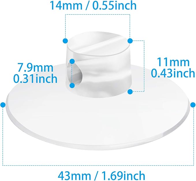 4 Pack Bathroom Shower Caddy Connectors Suction Cups, Heavy Strength Clear Suction Cups Compatible with Zenna Home, Simple Houseware, GeekDigg, Plumboss, Splash Home