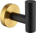 APLusee Bathroom Towel Hook Black & Gold, SUS 304 Stainless Steel Modern Robe Hook for Home Storage, Towel Hanger Wall Mounted