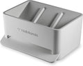 Soap Mate Slanted soap Dish with self-draining & Drying Fast Natural soap Saver for Bathroom, Shower tub & Kitchen Sink Household (Light Grey)