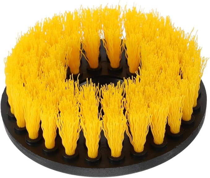 Mobestech 1pc Electric Drill Brush Portable Floor Scrubbing Tool Hollow Brush for Cleaning Bathtubs Tile Grout and Carpets