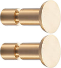 TECI Solid Brass Gold Hooks(2 Pack) Heavy Duty Wall Mounted.Perfect for Purse,Coats, Hats, Bags, Backpacks,Hat,Towel, and More.Available for Clothing Store, Hotel, Cafe, TC005D