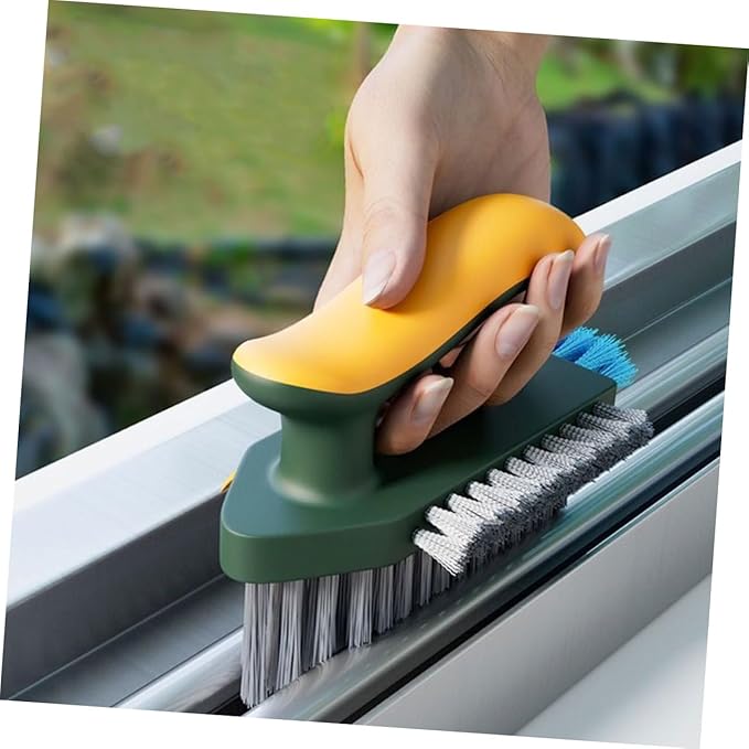 Multi-Functional Handheld Cleaning Brush for Indoor Use Ergonomic Crevice Scrub Brush for Grout Corners and Stovetops Dark Scrubbing Power