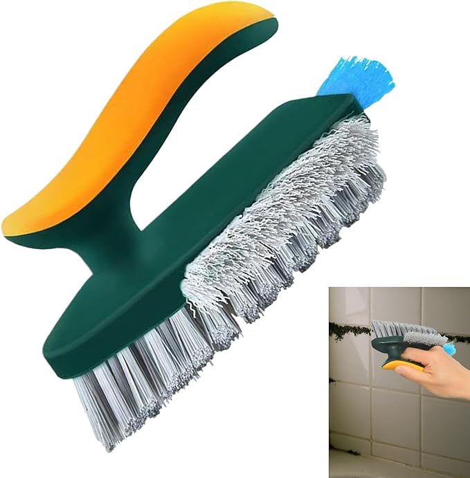 Crevice Cleaning Tool - Scrubber Cleaner Tool - with Ergonomic Handle Narrow Cleaning Brush,for Shower Kitchen Floor Tub Grout Household Countertop