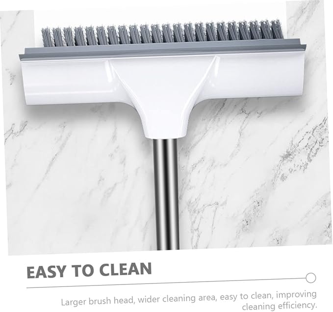 VICASKY Long Handle Floor Scrub Brush with Hanging for Bathroom Kitchen Cleaning Wide Hard Bristle Scrubber for Efficient Tile and Grout Cleaning