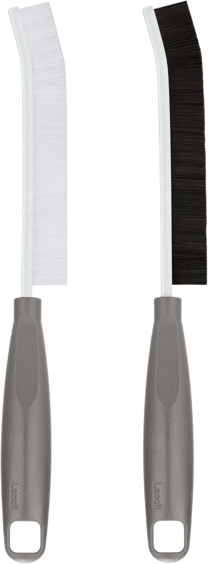 2Pcs Crevice Cleaning Brush, Lescli Hard Bristle Multi-Purpose Cleaning Tools, 2025 New Ergonomic Left Hand Handle Design Grout Brush, Small Cleaning Brush for Household Use Kitchen Bathroom Toilet