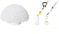 Replaceable Dome Brush Heads for Electric Spin Scrubber, Cordless Shower Scrubber for Cleaning Bathtubs Sinks Curved Surface