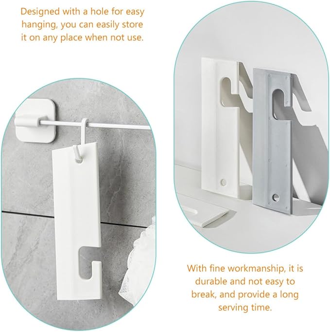 BESTYASH Bathroom Silicone Squeegee for Shower Glass Door with Hanging Hook, Soft White Silicone Water Scraper for Mirror, Tile, Car Window Cleaning,