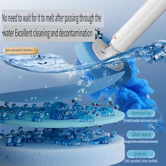 Electric Toilet Brush with Disposable Heads, Wall-Mounted Power Scrubber, 3-Speed Motor, 250 RPM Deep Clean Technology (Grayish-White)