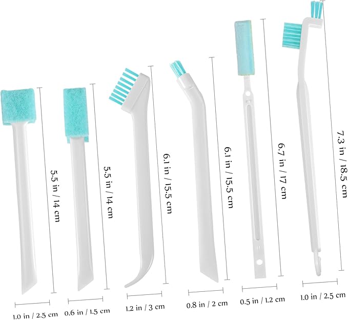 Generic 8-Piece Household Cleaning Brush Set Small Grout Cleaner Bottle Sill Cleaning Tool for Household Use Includes Detail Groove Cleaner