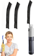 Hard Bristle Crevice Cleaning Brush with Spray Bottle Crevice Cleaning Brush with Replacement Brushes Grout Gap Scrub Brush Household Cleaning Tools for Kitchen Bathroom Sink Corner (Black)