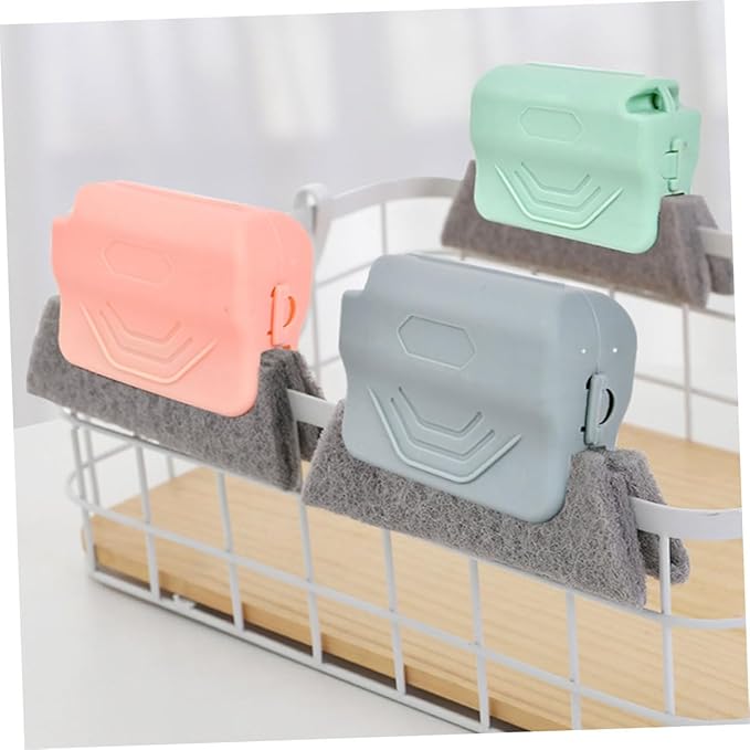 3pcs Window Groove Cleaning Brush Set for Crevice and Grout Scrubbing Household Track Cleaner Tools for Small Spaces and Door Frame Maintenance