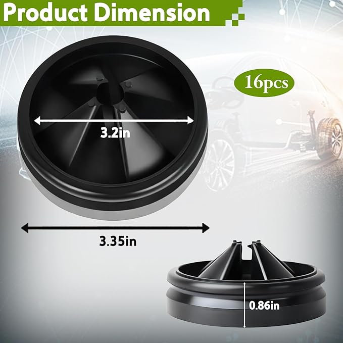 16 Pack 3 3/8 Inch Garbage Disposal Splash Guard - QCB-AM Replacement for InSinkErator Evolution & for Moen Models Silicone Splash Baffle with Noise Reduction, Leak-Proof Drain Protector Accessories