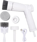 Electric Spin Scrubber, Cordless Cleaning Brush Scrubber for Home, 340RPM Per Mins 3 Replaceable Brush Heads More Than 40 Mins Work Time 360Rotating 3 Speed Adjustment for