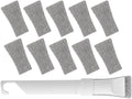 Multifunctional Crevice Cleaning Brush and Scraper Set, Household Kitchen and Bathroom Gap Cleaning Pads (10 Pieces), Sturdy Scrubbing Tool for Tile Grout, Window Tracks, and Sink