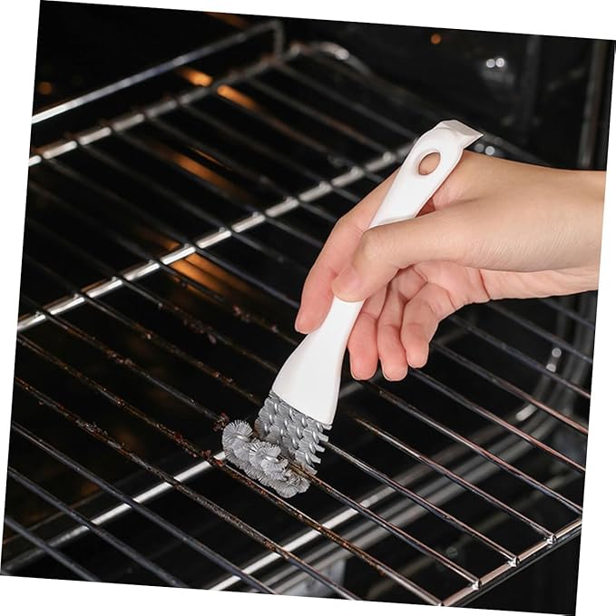 Multifunctional Kitchen Cleaning Brush Set 2pcs – Powerful Grout and Crevice Scrub Brushes for Stove, BBQ Grill, and Hard-to-Reach Areas – Handheld Household Scrubber Tool