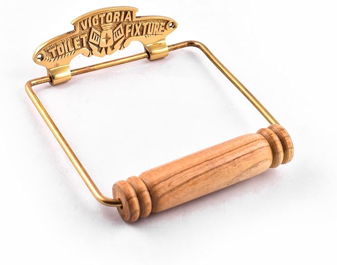 Renovators Supply Toilet Paper Holder - Antique Wall Mount Toilet Paper Holder - Sanitary Paper Holder - Vintage Bathroom Decor - Colonial Tissue Holder - Polished Brass, Victorian, Pack of 1