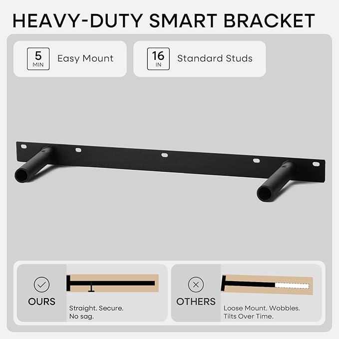 Homeforia 24inch Oak Floating Shelf for Wall, High End Solid Real Wood 24 inches Long Floating Shelves for Bathroom, Honey Oak Wooden Floating Shelves, Heavy Duty Bracket, 24 X 6.5 X 1.75 in, Set of 4