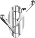 Angle Simple Bathroom Towel Hook Swivel, Metal Hand Towel Hook for Wall, Foldable Robe Coat Hanger, Chrome