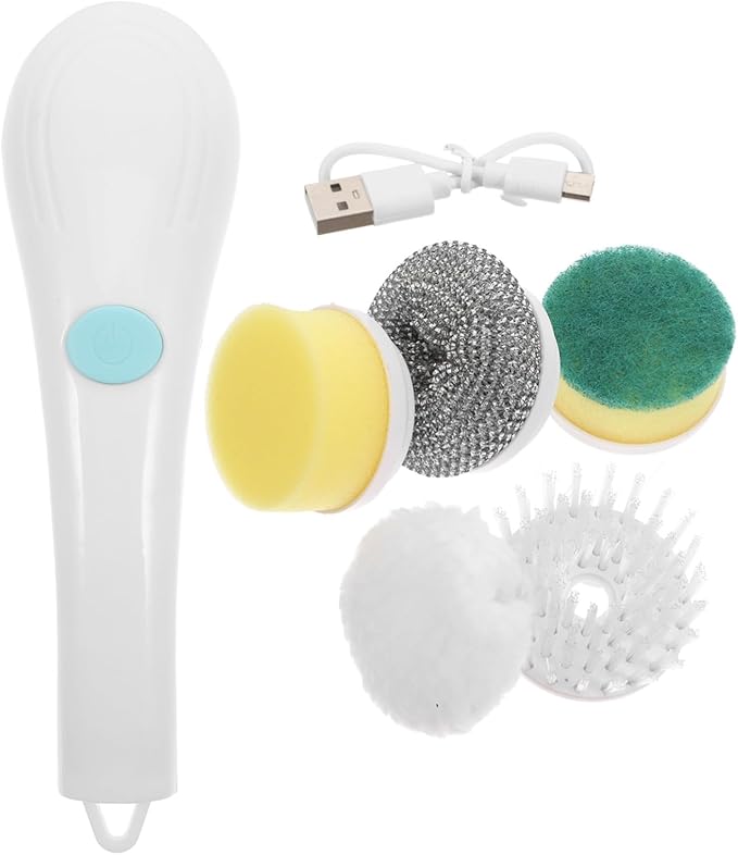 Cordless Bathroom Kitchen Cleaning Brush Electric Shower Sink Scrubber Multi-Function Tile Cleaner