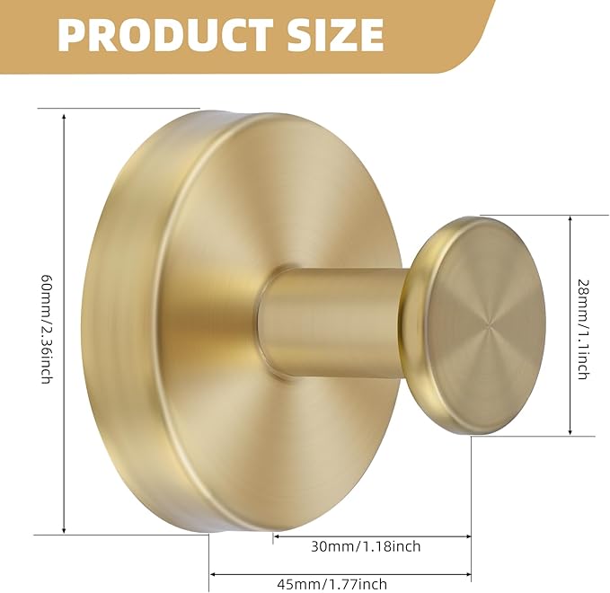 Upgrade Suction Cup Hooks for Shower,Heavy Duty Towel Hooks for Bathrooms, No Drill Suction Hooks for Inside Shower, Reusable Shower Hooks for Glass Doors & Windows(2 Pack Gold)