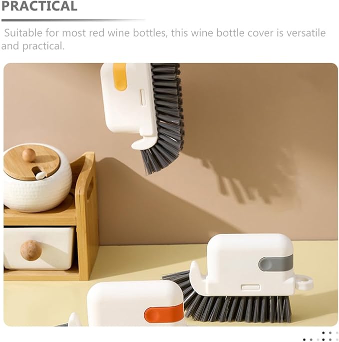 Window Track Cleaning Brush Grooves Cleaner with Detachable Design, Household Groove Gap Cleaning Tool for Kitchen and Window Tracks, Gray