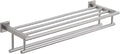 Bathroom Towel Rack with Double Towel Bar Bathroom Hotel Shower Shelf SUS304 Stainless Steel Modern Wall Mounted Holder 28 Inch Brushed Nickel