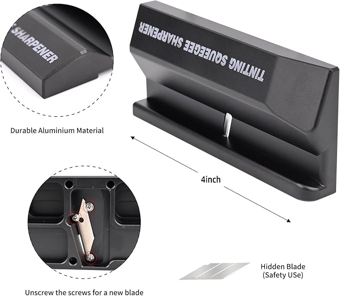 EHDIS PPF Rubber Wrap Squeegee Edge Sharpener for Vinyl Wrap Repair Edge Refinement and Surface Smoothing