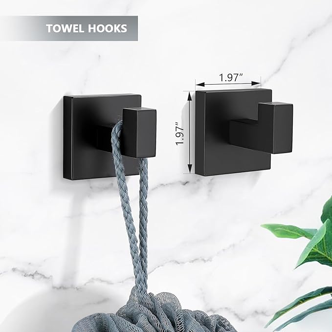 12sets Toptowel Bath Tower bar-24inch Black