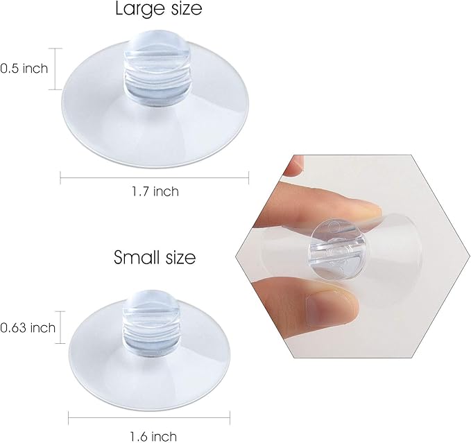 TUPARKA 16Pcs Bathroom Shower Caddy Connectors Suction Cups
