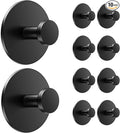 10-Pack Adhesive Wall Hook for Coat and Towel: Extra Sticky 12 LB (Max), Stainless Coat Rack Door Holder Hanger, White Heavy Duty