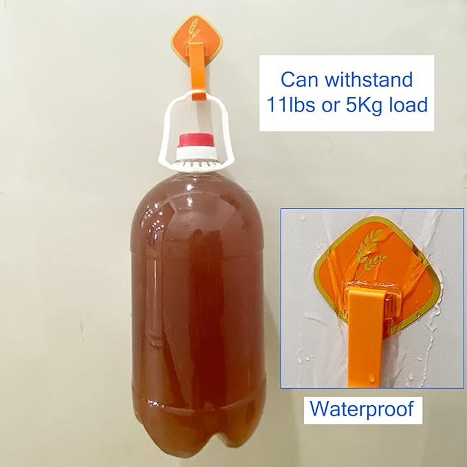 Black Shower Caddy, Sticky Key Hooks, Adhesive Hooks for Kids, Spoon Hanger Decorative, Self Adhesive Coat Hooks Utility Hooks 6 Pack