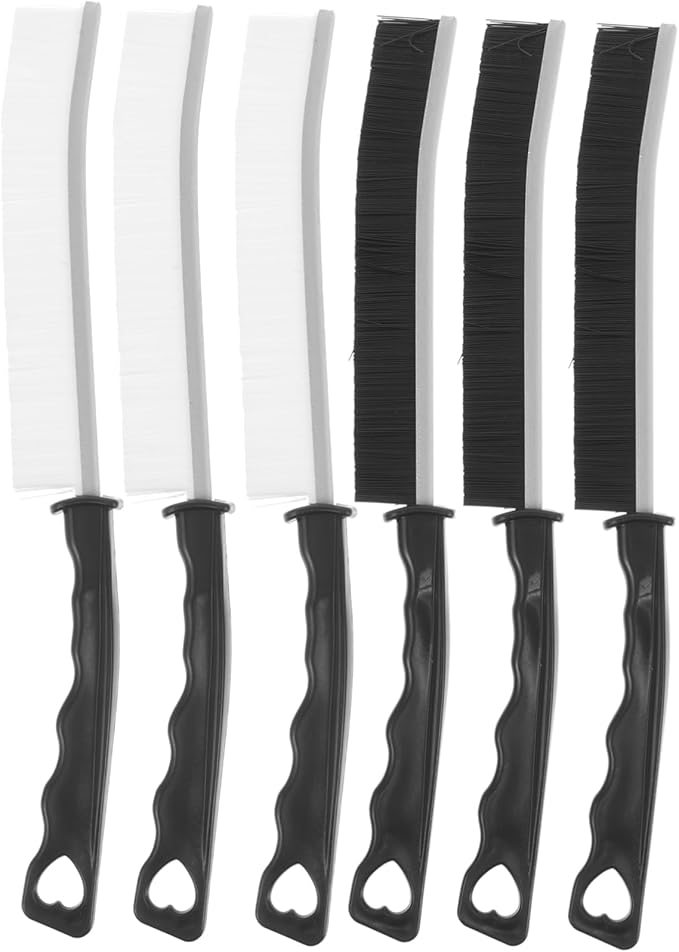 PRETYZOOM 6pcs Grout Cleaner Brush Hard Bristle Scrub Brushes for Bathroom Kitchen and Tile Cleaning Multi-Functional Cleaning Tools for Household Use