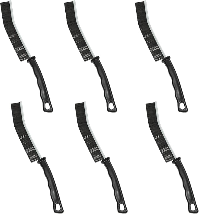 6PCS Crevice Cleaning Brush,Bathroom, Toilet, Kitchen Tile Cleaning Brush for Hard-to-Reach Areas, Window Gaps,Faucets