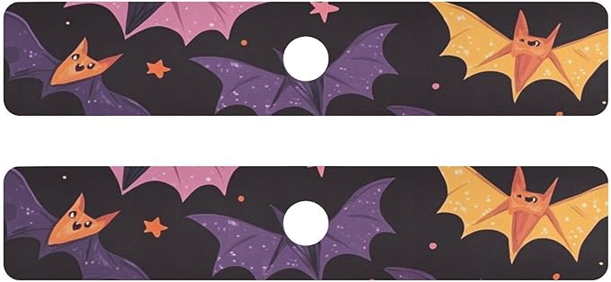 Colored Halloween Bats and Stars Kitchen Sink Splash Guard Faucet Mat Diatomite Absorbent Pad for Bathroom RV 30x5.4in 1PCS water