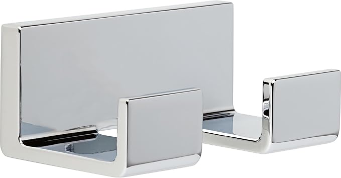 DELTA FAUCET 77736 Vero Wall Mounted Double Towel Hook in Polished Chrome