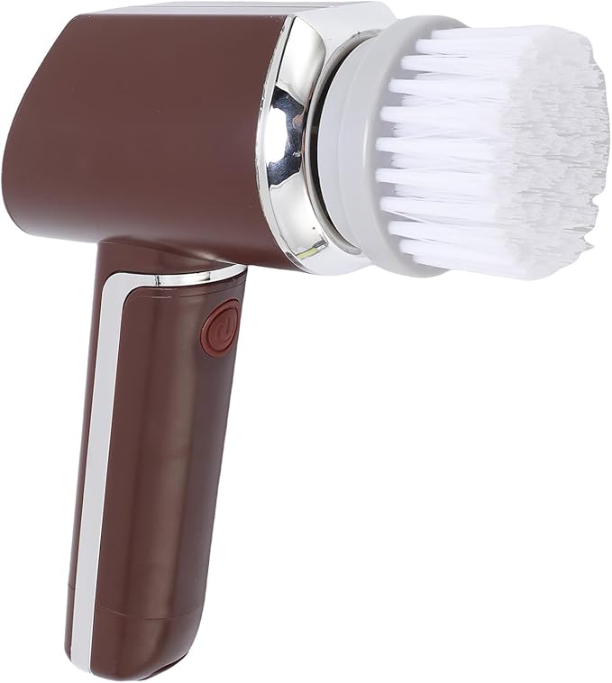 Electric Spin Scrubber, Water Proof Cordless Electric Brush with 5 Replaceable Heads, 350 for Kitchen, Bathroom, Car, and Tile